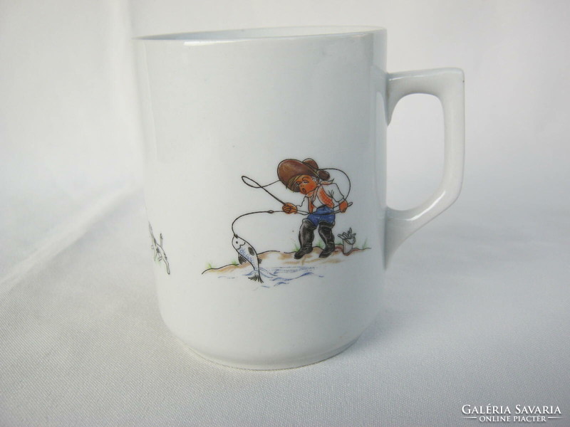 Zsolnay porcelain children's fairy tale patterned mug
