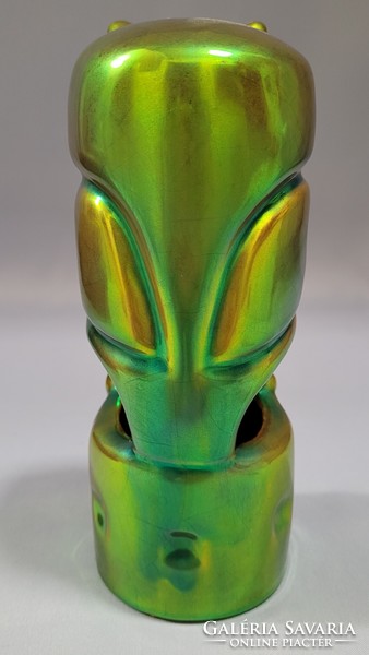 Zsolnay eozin modern palatine judit pipe owl