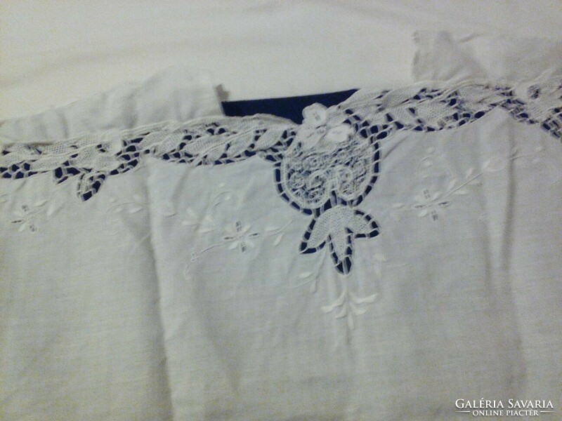 Vintage thin linen blouse with lace from Burano (island near Venice).