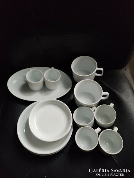 White porcelain Zsolnay - lowland small bowls, mugs, cups, etc.