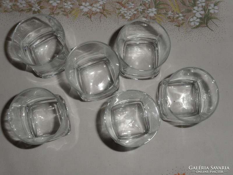 Lav glass brandy glass (new, 6 pcs.)