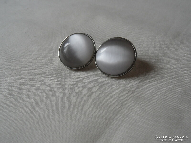 Gray tiger eye earrings