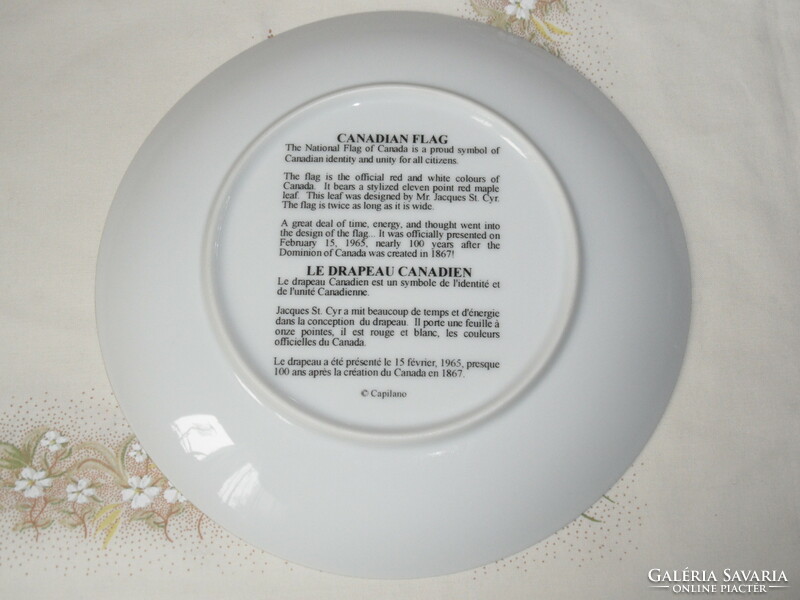 Canada parliament porcelain decorative plate