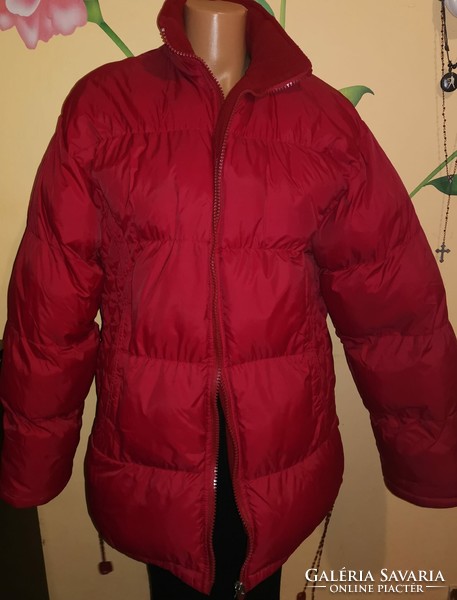 Red very warm women's jacket large size