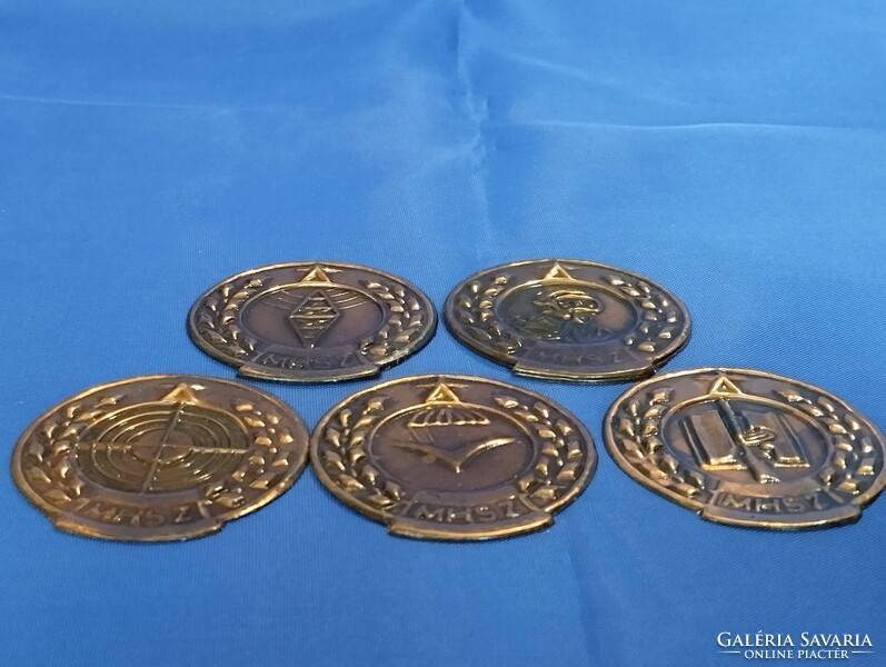 Mhsz Hungarian National Defense Association commemorative thalers plaques made of copper