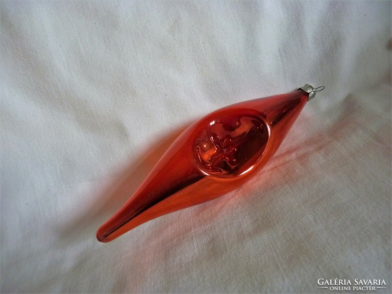 Old glass Christmas tree decoration - reflex onion!