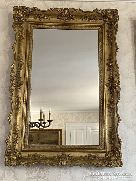 Biedermeier-neobaroque mirror ca.1860