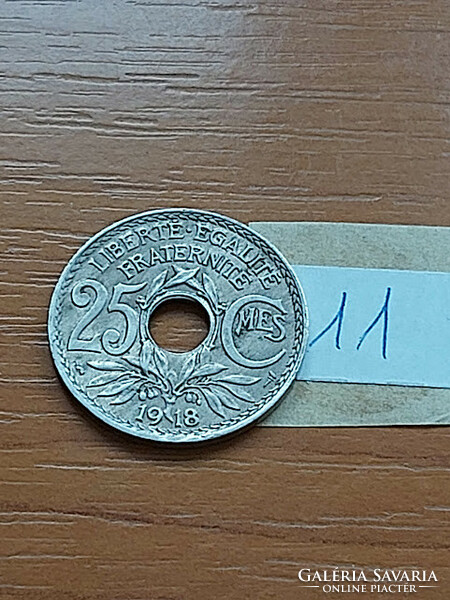 France 25 centimeter 1918 copper-nickel 11.