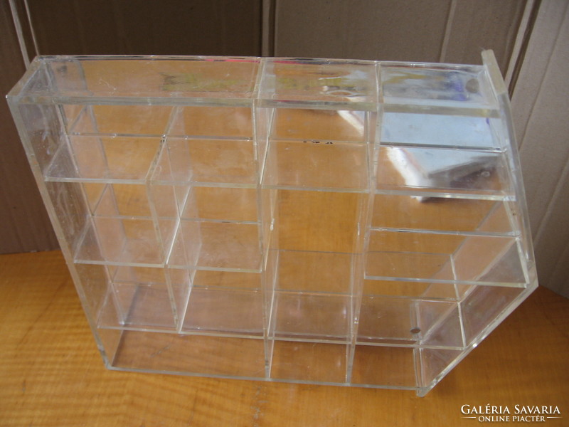 Mirrored little things organizing wall shelf, tray