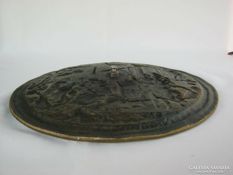 Copper ornament, richly decorated, large piece, 3 kg