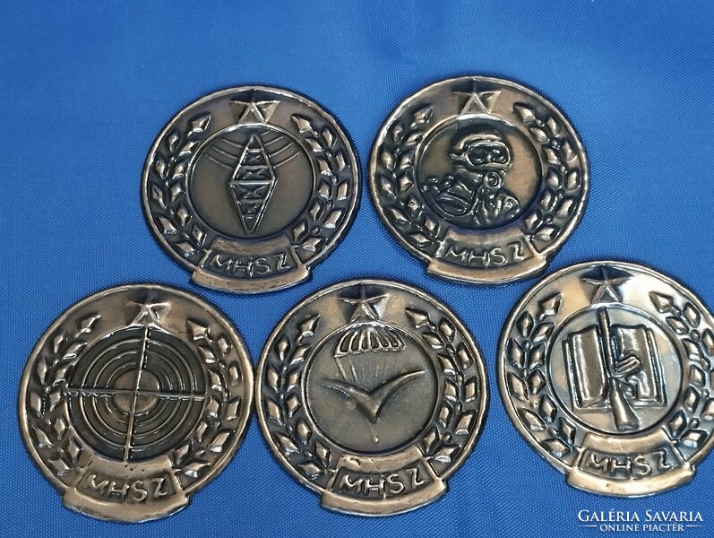 Mhsz Hungarian National Defense Association commemorative thalers plaques made of copper