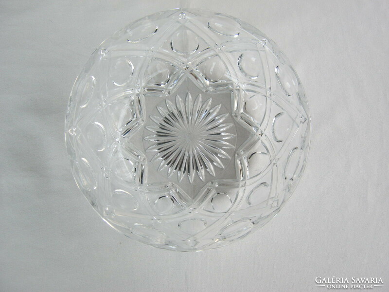 Thick glass serving bowl weighs 1 kg