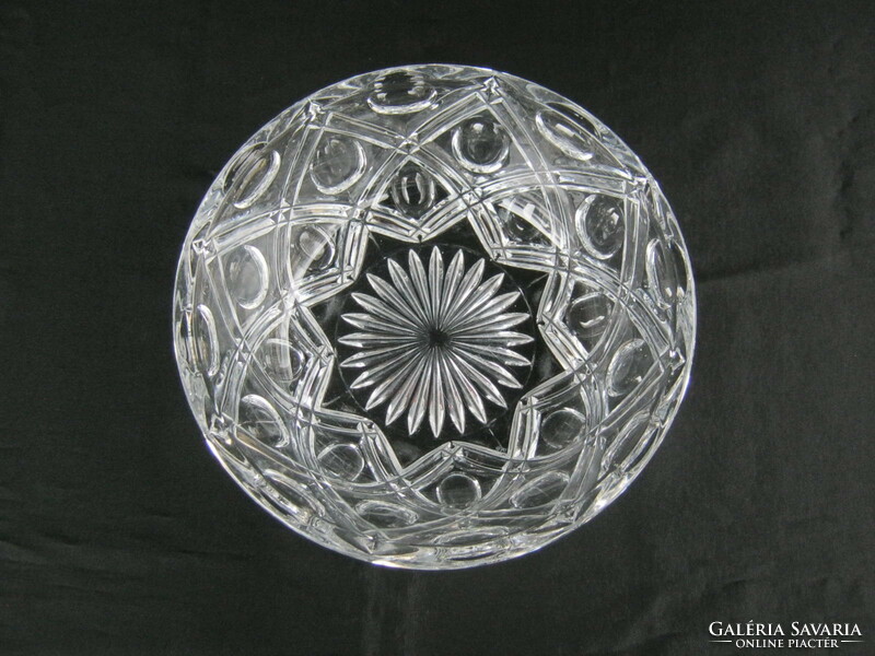Thick glass serving bowl weighs 1 kg