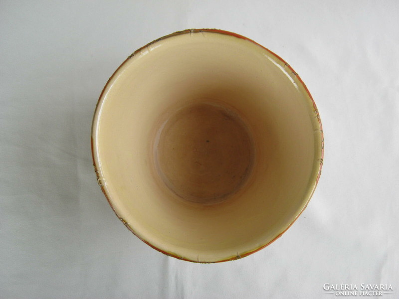 Tófej ceramic flower pot