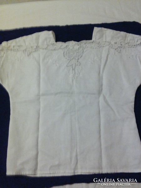 Vintage thin linen blouse with lace from Burano (island near Venice).
