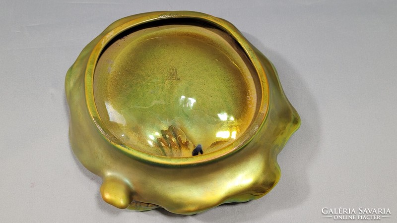 Zsolnay eosin crab bowl 18 cm