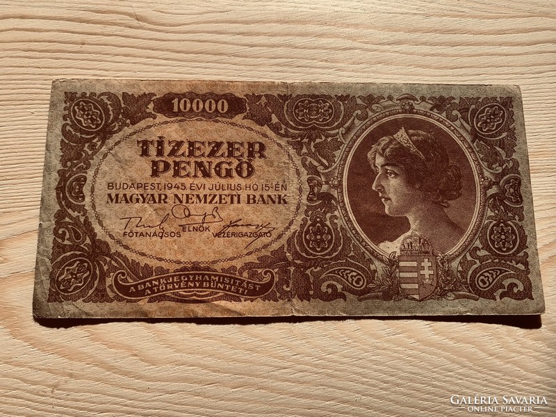 10000 PENGŐ 1945 júl.15 /L173 044231/ Bélyeg nélküli