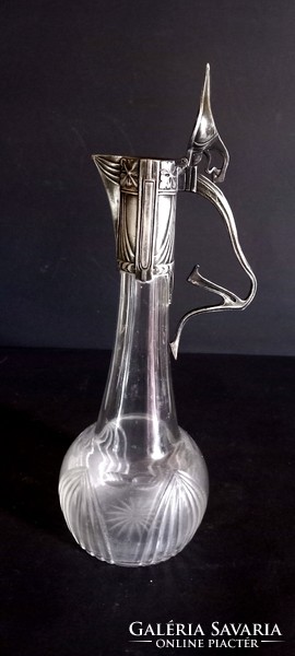 Art Nouveau carafe silver-plated. Negotiable!