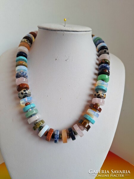 Large mineral necklace