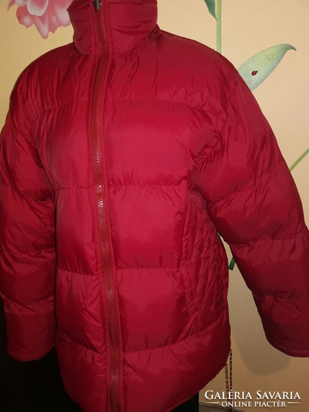 Piros nagyon meleg női kabát  nagy méretű