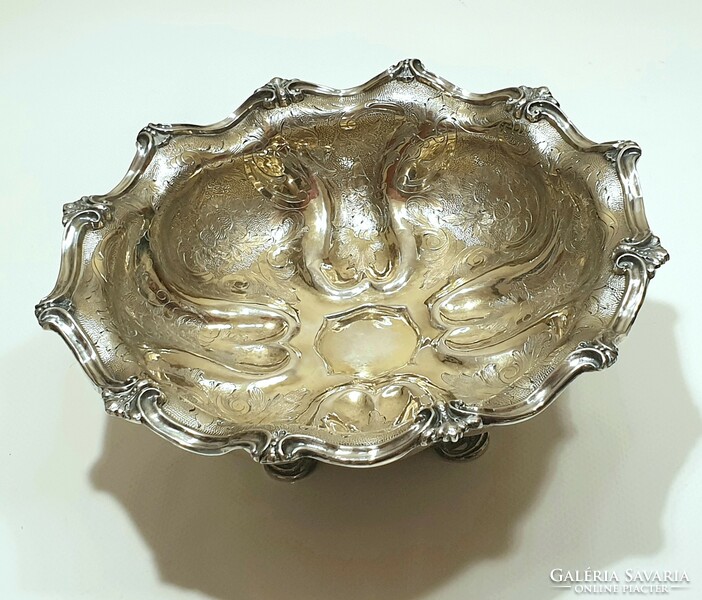 Antique Russian (tsarist) silver, gilded bowl 1844, Saint Petersburg