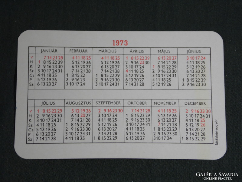 Card calendar, life and literature magazine, newspaper, 1973, (5)