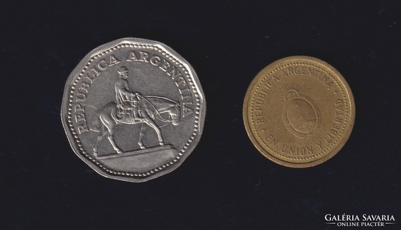 Argentína peso/centavo LOT (2DB) 1962,1992