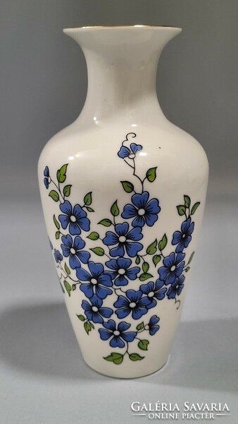 Zsolnay forget-me-not porcelain vase