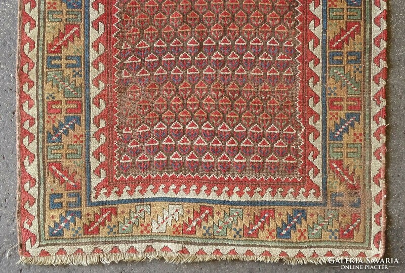 1K970 antique early century Caucasian tapestry 122 x 223 cm