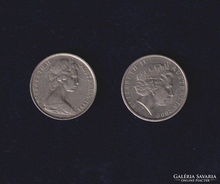 Ausztrália 5 cent (2DB.) 1983/2000