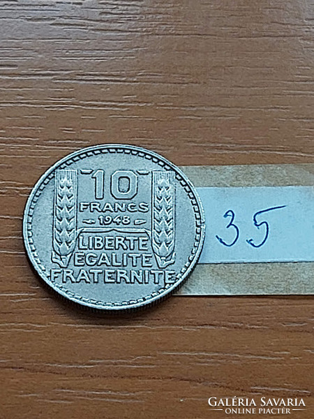 FRANCIAORSZÁG 10 FRANK FRANCS 1948 Réz-nikkel  35.
