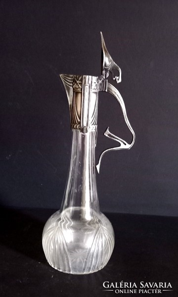 Art Nouveau carafe silver-plated. Negotiable!