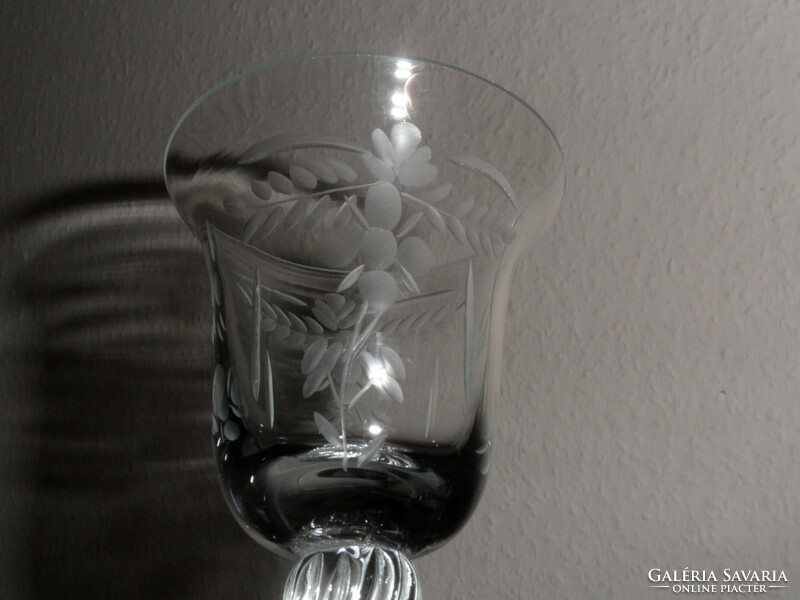 Older stemmed liquor and wine glasses (3 pcs.)