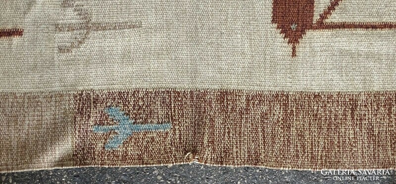1L012 retro deer wool brown tapestry tapestry 82 x 176 cm