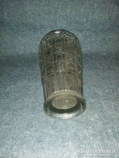 Retro thick glass vase, height 20 cm (a5)