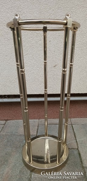 Art-deco design nickel-plated umbrella holder. Negotiable.