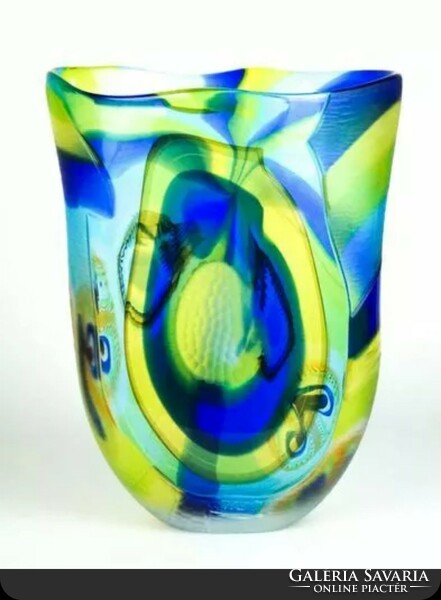 Murano glass vase afro celotto1/1