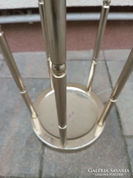 Art-deco design nickel-plated umbrella holder. Negotiable.