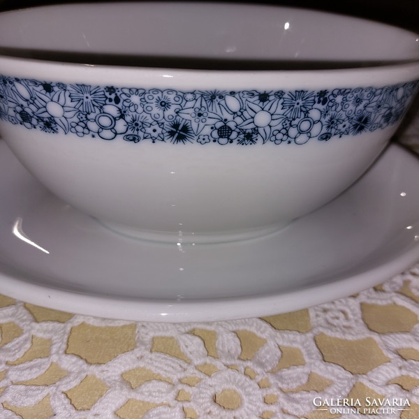 Bauscher weiden bavaria, blue pattern, 2 sauce and gravy trays, 1 egg holder