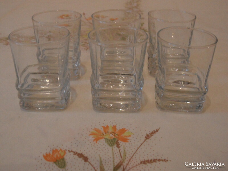 Lav glass brandy glass (new, 6 pcs.)