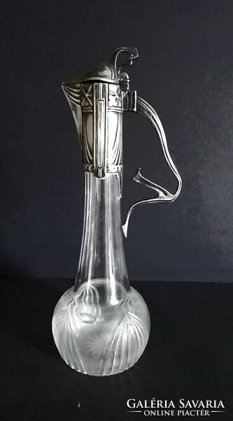 Art Nouveau carafe silver-plated. Negotiable!