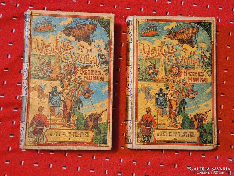Első magyar  kiadás! 1903  VERNE : A  KIP TESTVÉREK  I-II . KERESKEDELMI KÖZLÖNY K.K.-gyűjtői!