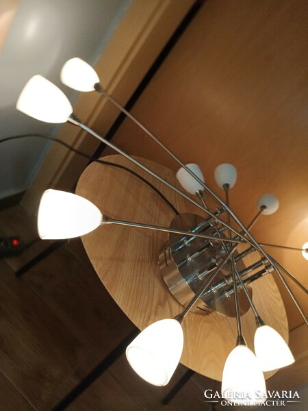 Modern chrome opal glass ceiling lamp is negotiable