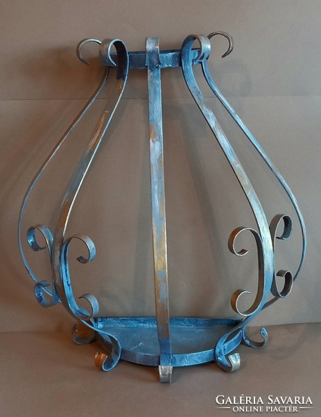 Huge vintage wrought iron wall planter negotiable