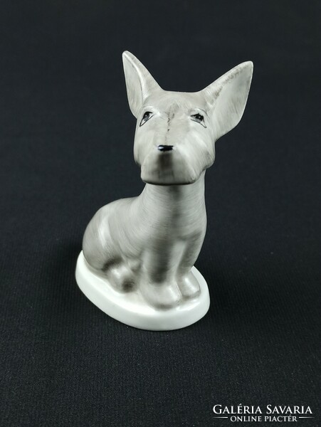 Drasche porcelán figura - skót terrier