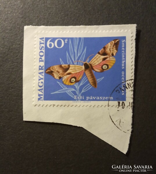 Bélyeg 1969 Lepkék bélyegsor Esti pávaszem Magyar Posta