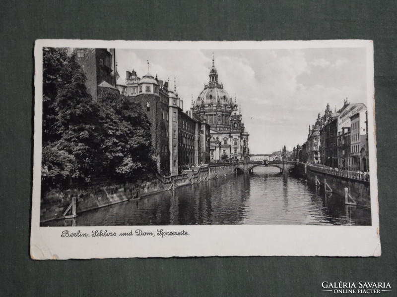 Postcard, Germany, Berlin. Schloss und dom, spreeseite. Castle, cathedral