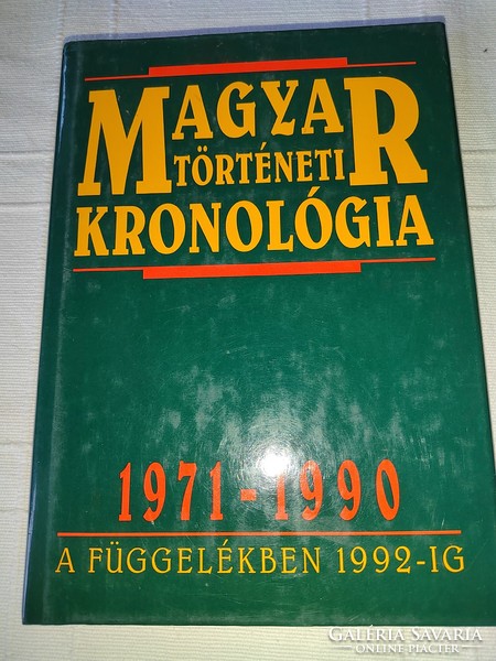 Tibor Seifert: Hungarian historical chronology 1971–1990