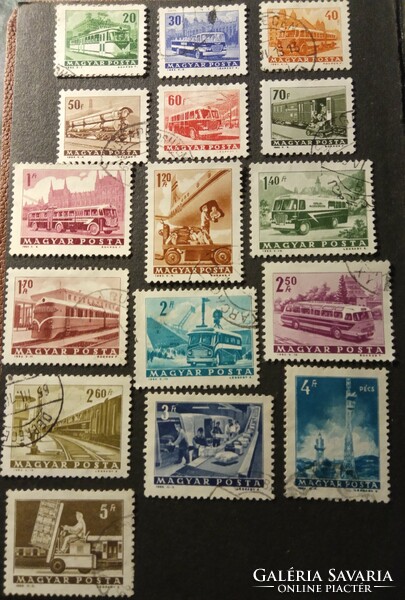 Bélyegsor 1963 Közlekedés bélyegsor Magyar Posta