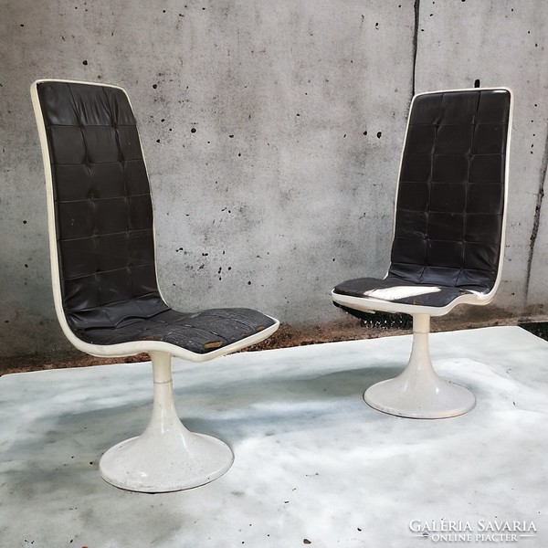 Retro, space age dining chair to be renovated, 2 chairs in one